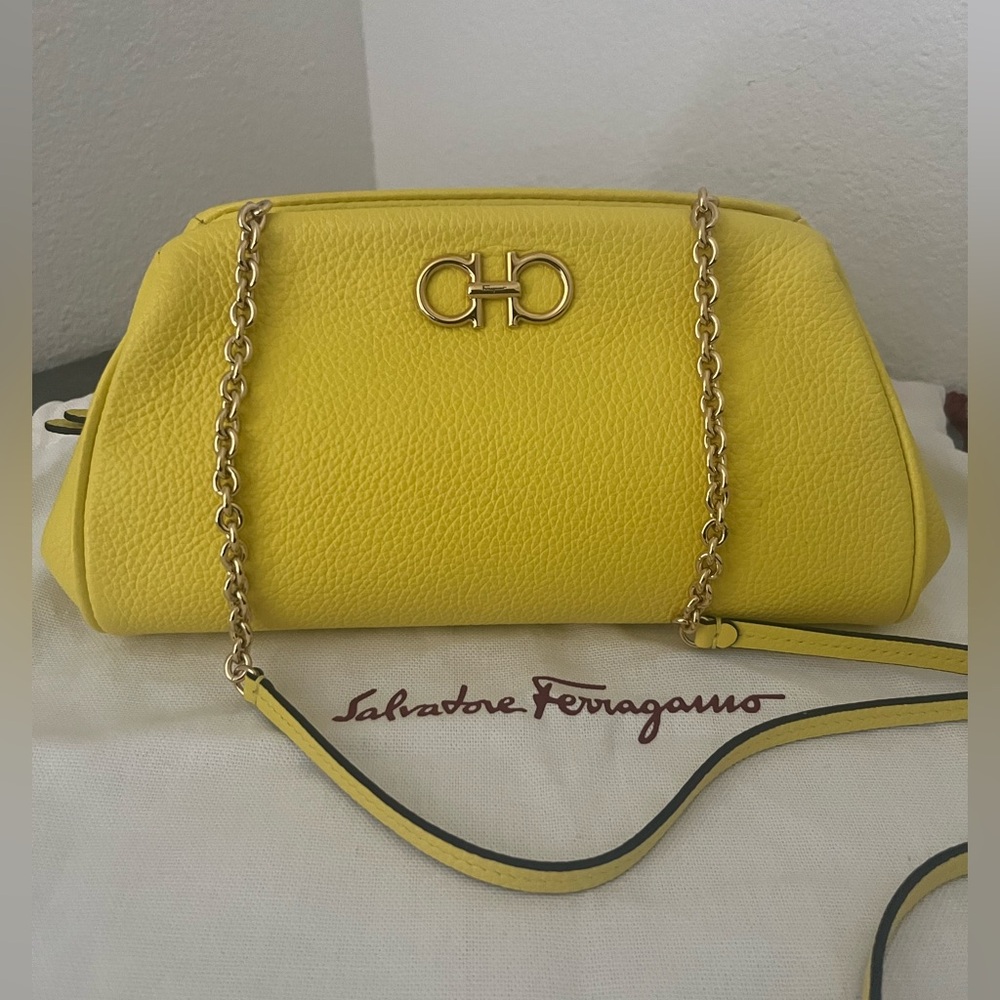 Ferragamo Gancini Clutch